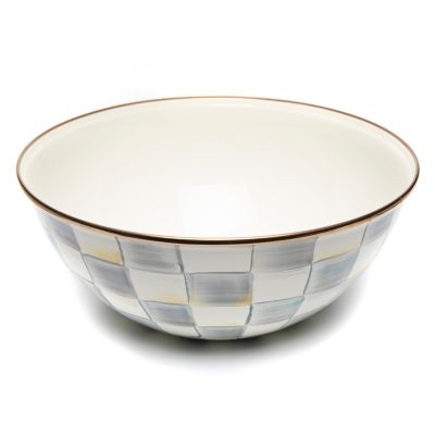 MacKenzie-Childs  White Flower Market Extra Large Everyday Bowl