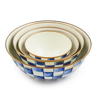 Courtly Check Enamel Everyday Bowl - Extra Large - Cornelia Park