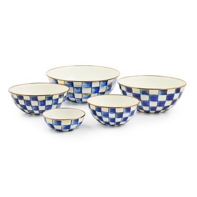 Courtly Check Enamel Everyday Bowl - Extra Large - Cornelia Park