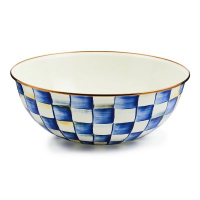 MacKenzie-Childs  White Flower Market Extra Large Everyday Bowl