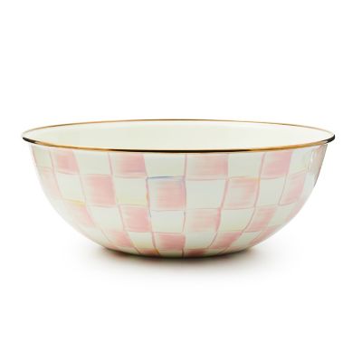 Rosy Check Extra Large Everyday Bowl mackenzie-childs Panama 0