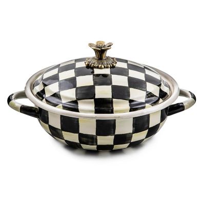 MacKenzie-Childs  Courtly Check 1 Quart Saucepan