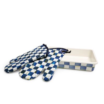 MacKenzie-Childs  Royal Check Bistro Oven Mitt