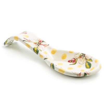 Wildflowers Yellow Spoon Rest mackenzie-childs Panama 0