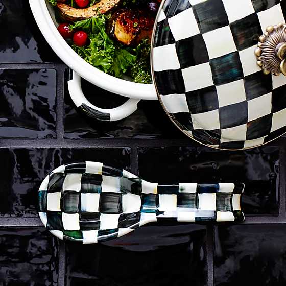 Courtly Check Enamel Spoon Rest image three