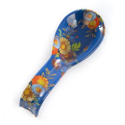 Flower Market Spoon Rest - Lapis mackenzie-childs Panama 0