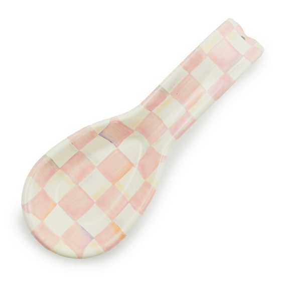 Rosy Check Enamel Spoon Rest image two