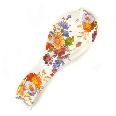 White Flower Market Spoon Rest