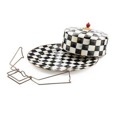 Courtly Check Enamel Cake Carrier image nine