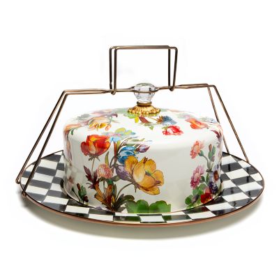 White Flower Market Cake Carrier