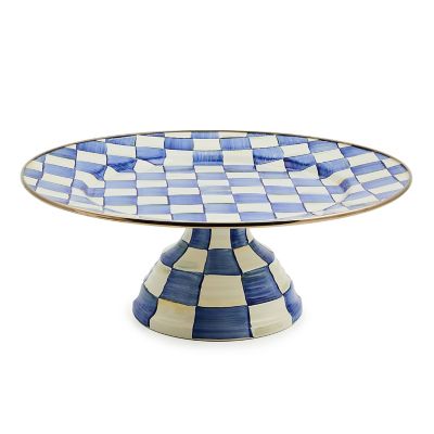 Royal Check Large Pedestal Platter