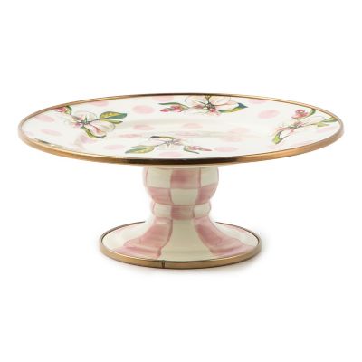 Wildflowers Pink Mini Pedestal Platter