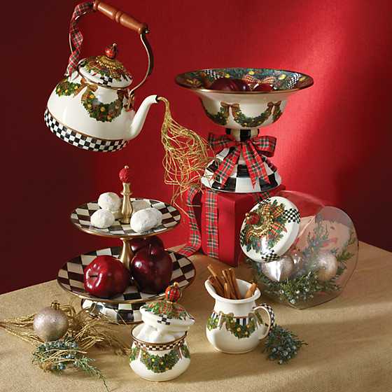 Courtly Check Enamel Two Tier Sweet Stand image eight