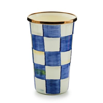 Royal Check Enamel Tumbler - 10 Ounce