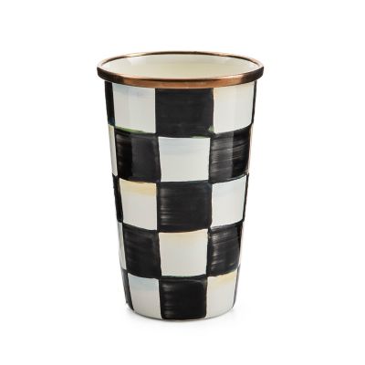 MacKenzie-Childs  Sterling Check 10 Ounce Tumbler