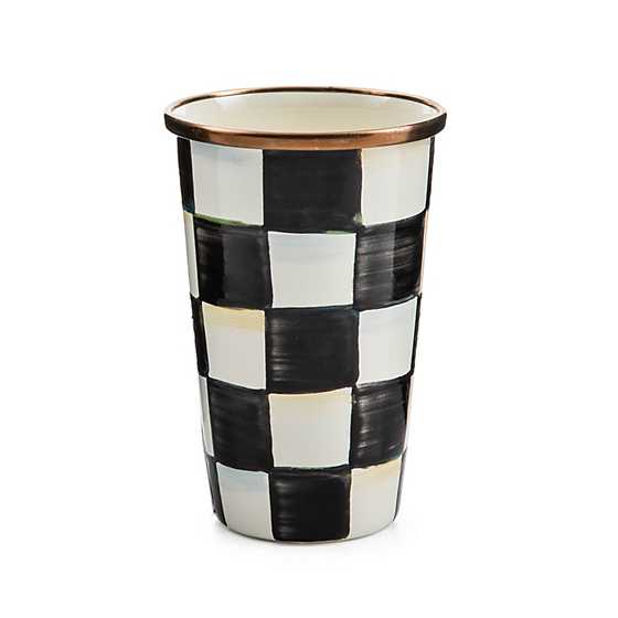 Courtly Check Enamel Tumbler - 10 Ounce image one
