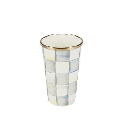 Sterling Check 10 Ounce Tumbler mackenzie-childs Panama 0