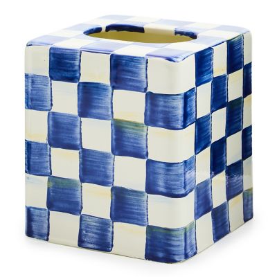 Royal Check Boutique Tissue Box Cover mackenzie-childs Panama 0