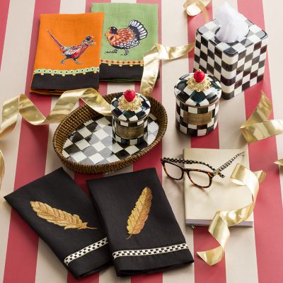 Courtly Check Enamel Boutique Tissue Box Cover image nine