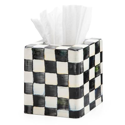 MacKenzie-Childs  Courtly Check Boutique Tissue Box Cover