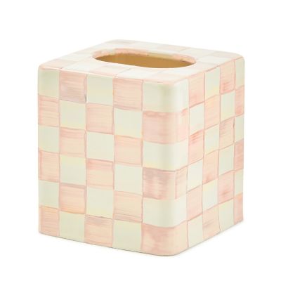 Rosy Check Boutique Tissue Box Cover mackenzie-childs Panama 0