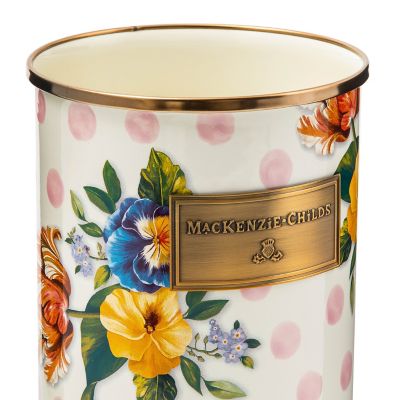 Wildflowers Enamel Utensil Holder - Pink image four