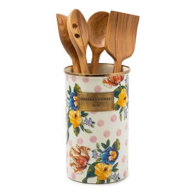 Wildflowers Pink Utensil Holder