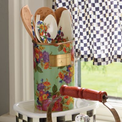 MacKenzie-Childs  Courtly Check Utensil Holder