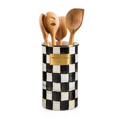 Courtly Check Enamel Utensil Holder image four