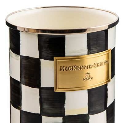 MacKenzie-Childs Courtly Check Enamel Utensil Holder