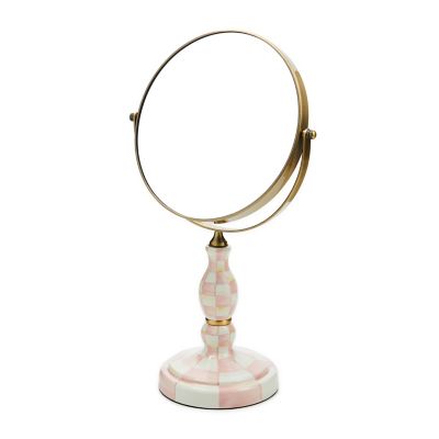 Rosy Check Vanity Mirror mackenzie-childs Panama 0