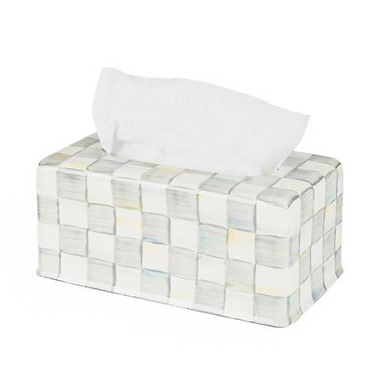 Sterling Check Standard Tissue Box Cover