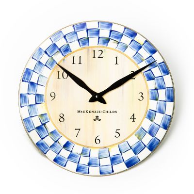 Royal Check Clock mackenzie-childs Panama 0