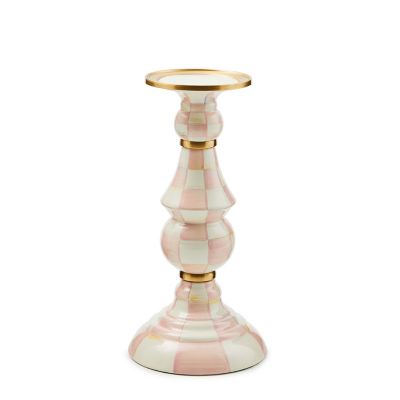 Rosy Check Large Pillar Candlestick mackenzie-childs Panama 0