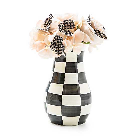 Courtly Check Tall Vase & Bouquet Set