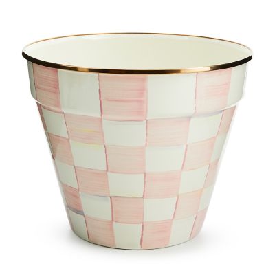 Rosy Check Extra Large Garden Pot mackenzie-childs Panama 0