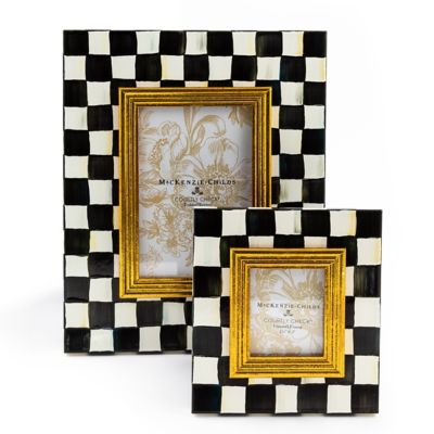 Courtly Check Enamel Frames - Set of 2 mackenzie-childs Panama 0