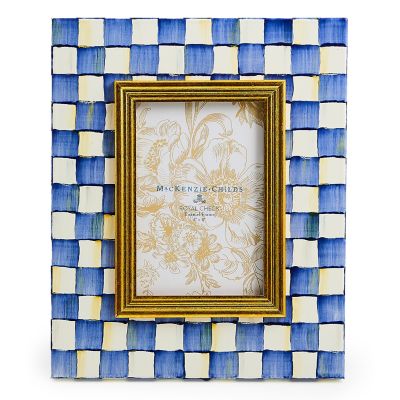 MacKenzie-Childs  Royal Check Enamel 4 x 6 Frames - Set of 2