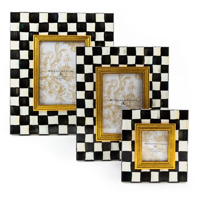 MacKenzie-Childs Courtly Check Enamel Frame - 4 x 6