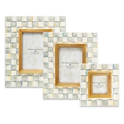 MacKenzie-Childs  Royal Check Enamel 4 x 6 Frames - Set of 2