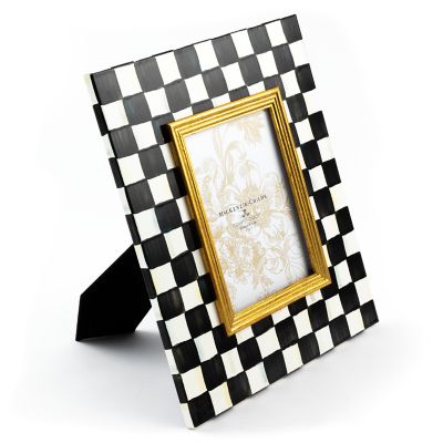 MacKenzie-Childs  Royal Check Enamel 4 x 6 Frames - Set of 2