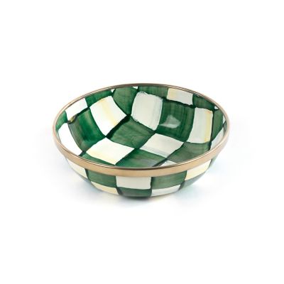 Emerald Check Relish Dish mackenzie-childs Panama 0
