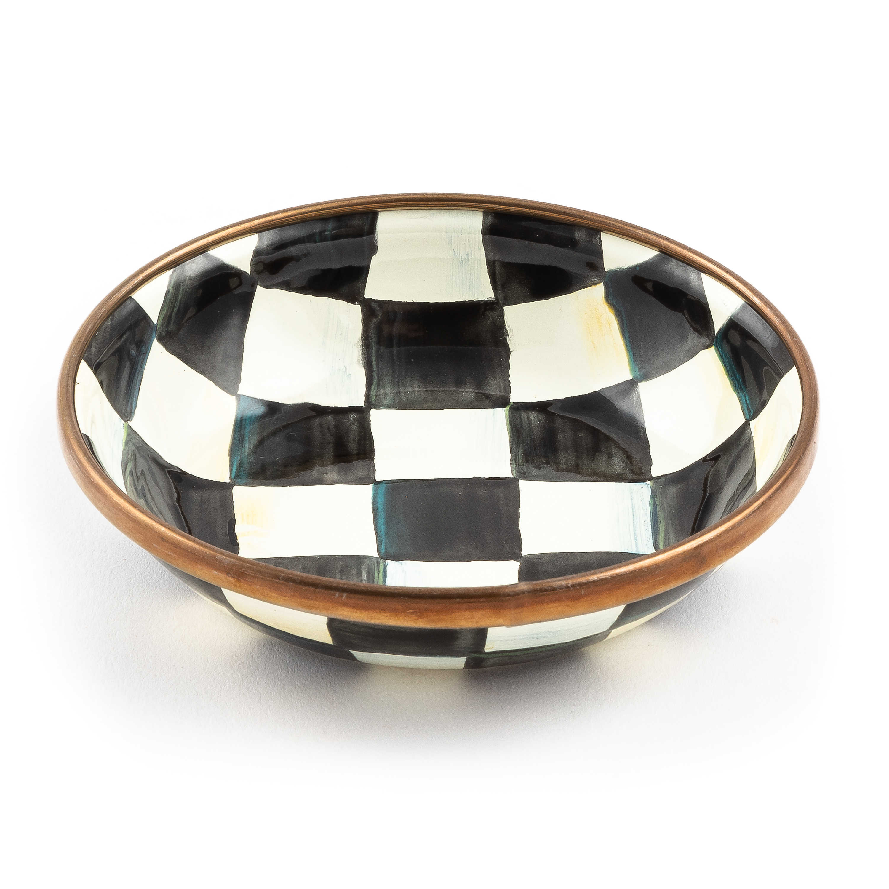 Courtly Check Enamel Dipping Bowl mackenzie-childs Panama 0