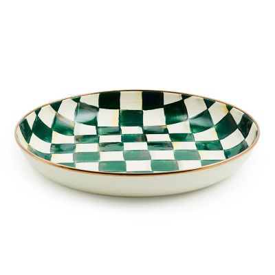Emerald Check Abundant Bowl mackenzie-childs Panama 0