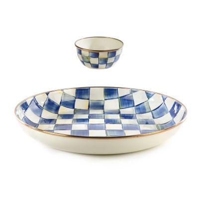 Royal Check Chip & Dip Set mackenzie-childs Panama 0