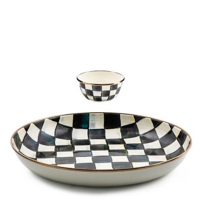 Courtly Check Chip & Dip Set mackenzie-childs Panama 0