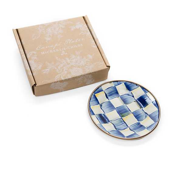 Royal Check Canape Plates - Set of 4 image ten