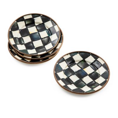 Courtly Check Appetizer Plates, Set of 4 Image 7