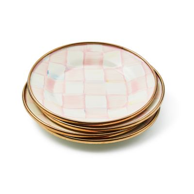 Rosy Check Appetizer Plates, Set of 4 Image 5