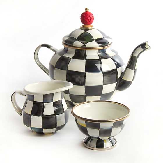 Courtly Check Enamel Teapot Service Set image two